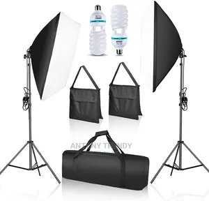 Photo Video Studio Lighting Kit 4-Socket E27 Soft Box