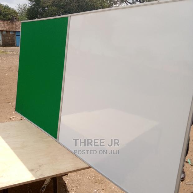 Co-Joined Whiteboard/Noticeboard Available Place Orders.8x4f - thumbnail 2