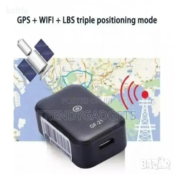 Mini GPS Car Tracker Voice Control Locator GF21