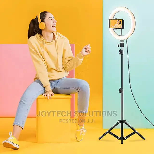 Ring Light 10 Inches With Remote Shutter and Two Meter Tripd