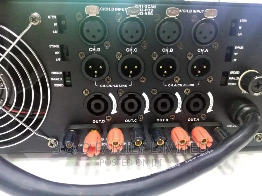 Reliance 4 Channels Power Amplifier