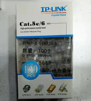 Cat6 RJ45 Ends, Cablecreation 100- PACK Cat6 Connector,