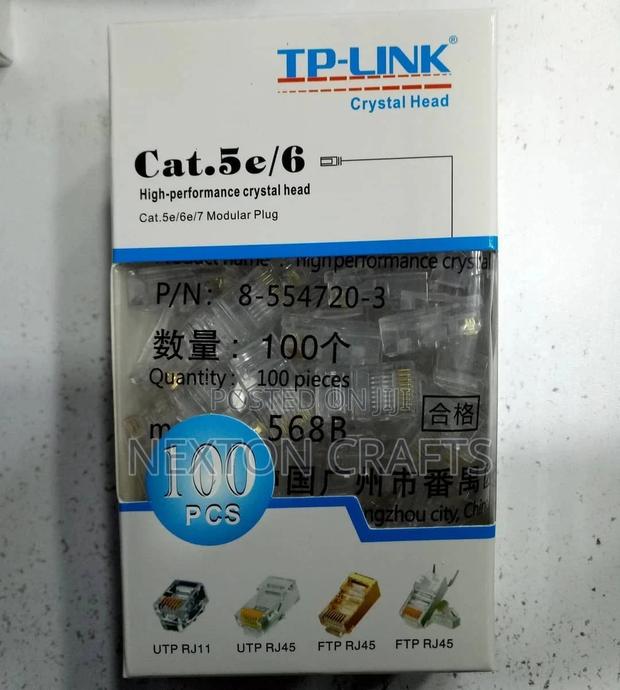 Cat6 RJ45 Ends, Cablecreation 100- PACK Cat6 Connector,