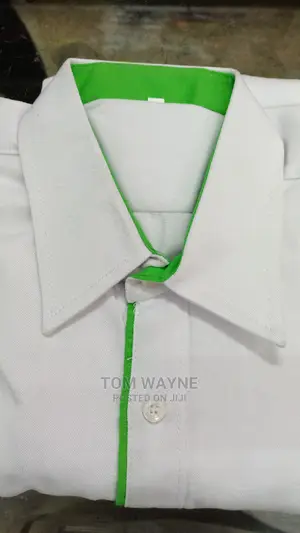 Staff Shirts Uniform With Coloured Collars