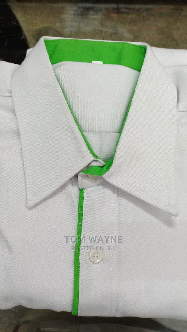 Staff Shirts Uniform With Coloured Collars