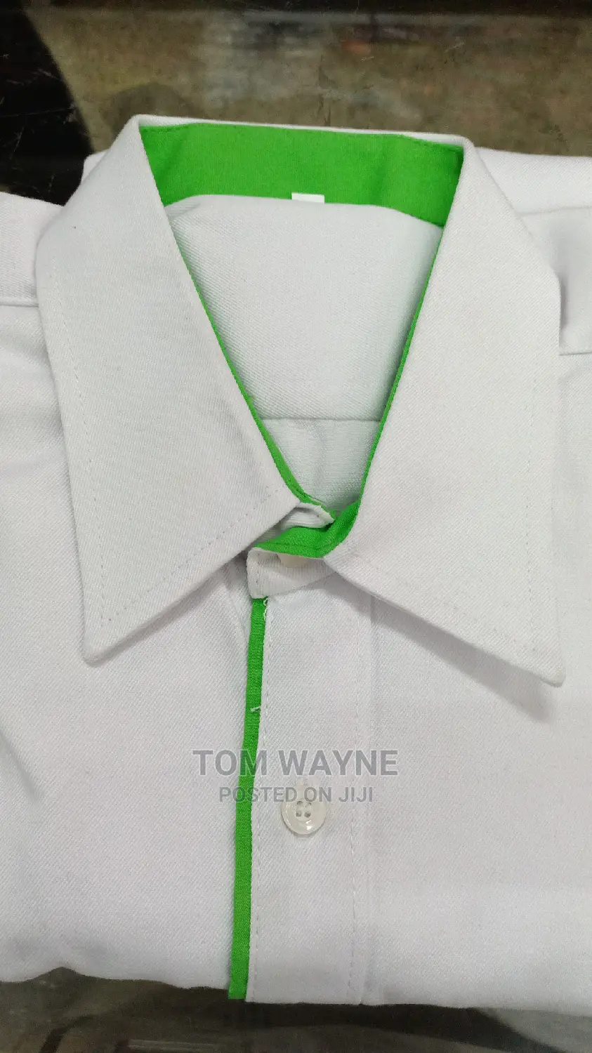 Staff Shirts Uniform With Coloured Collars