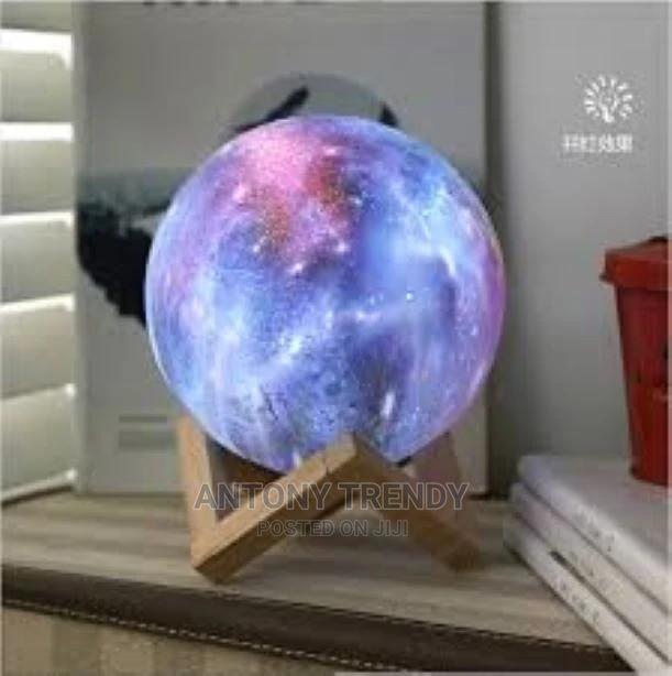 3D Galaxy Moon Lamp LED Touch Night Light Desk Nursery Night