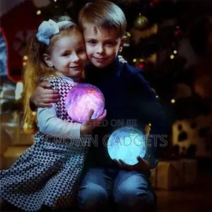 Fancy LED 3d Print Moon Light With Stand Remote