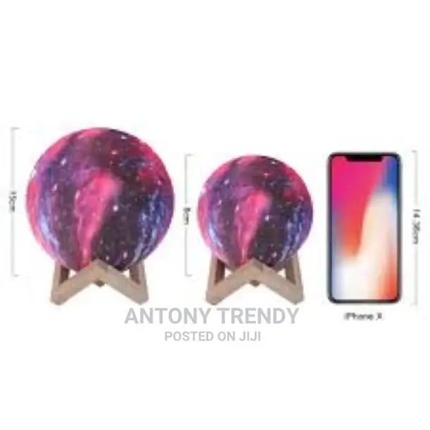 1 Pc Moon Lamp Kids Night Light Galaxy Lamp 5.9 Inch 16 Colo