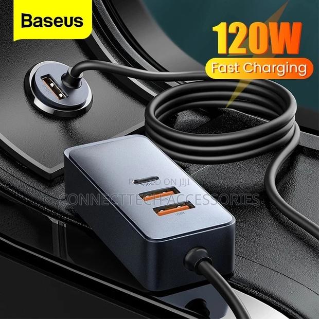 Baseus 120w Car Charger Fastcharger Type C - main view