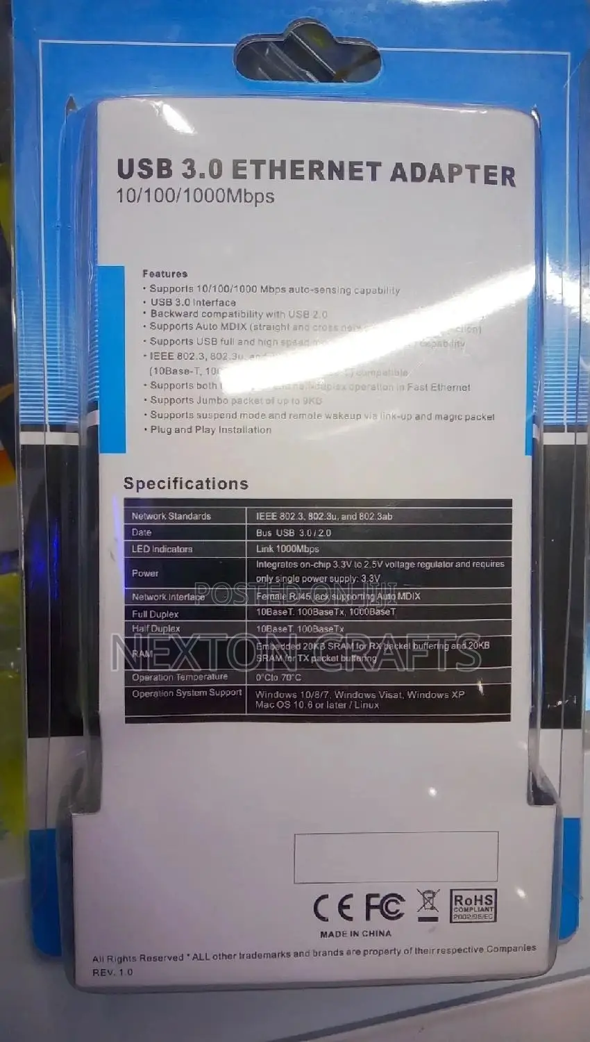 USB 3.0 Ethernet Adapter
