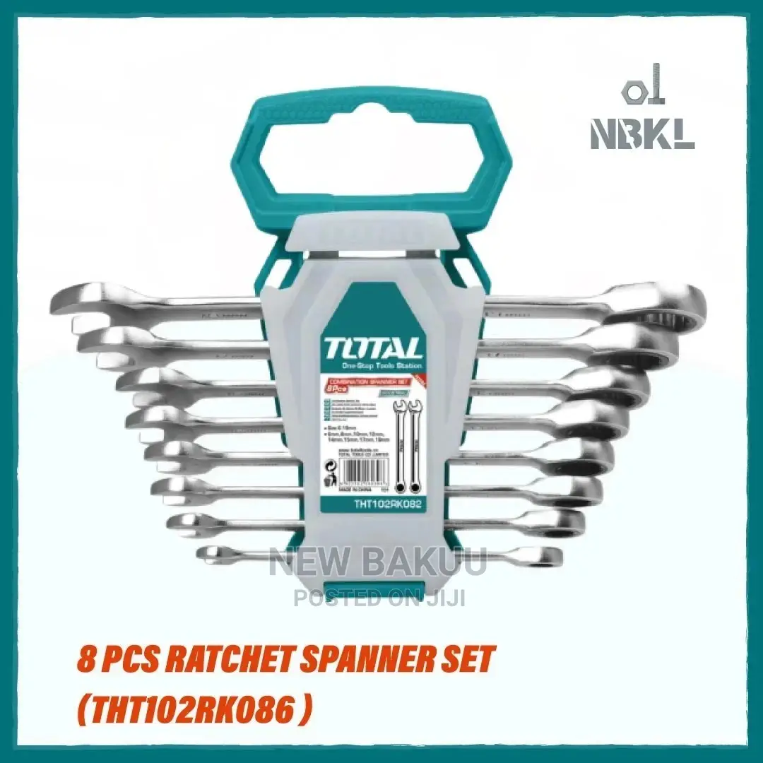 Total Ratchet Spanner Set 8 Pcs (Tht102rk086)