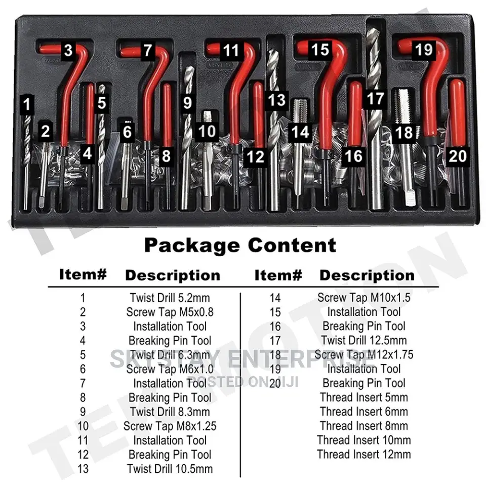 Thread Repair Helicoil Kit