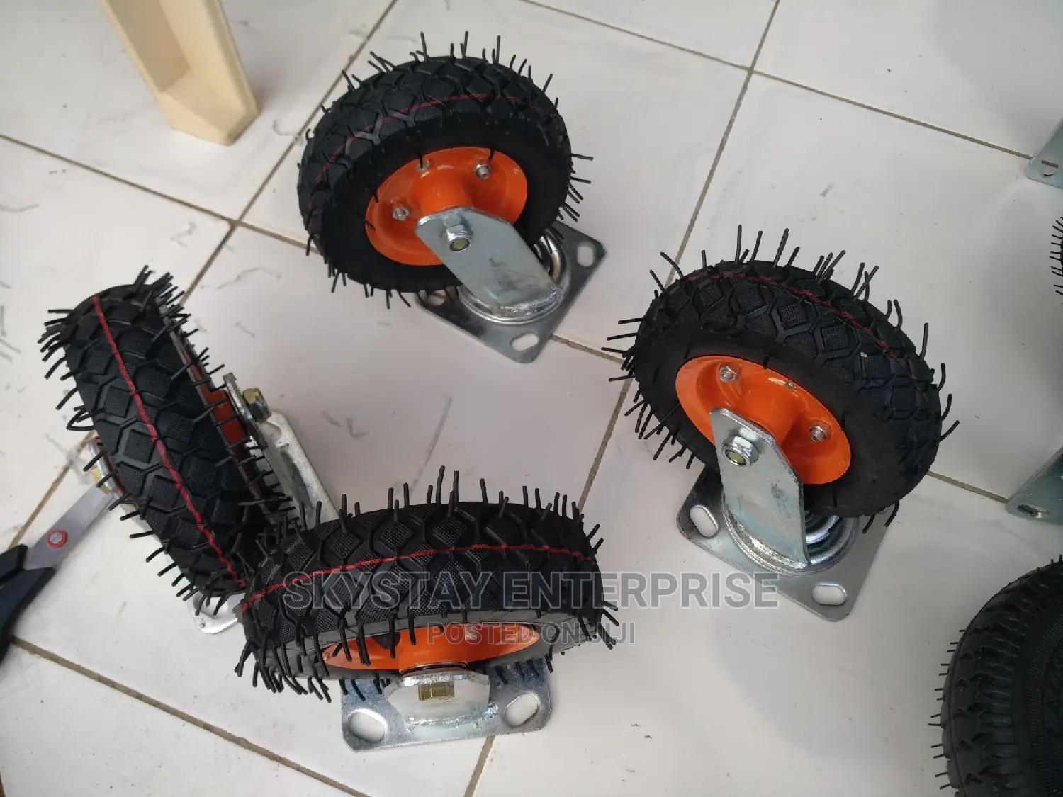Castor Wheels Pneumatic 6 Inch
