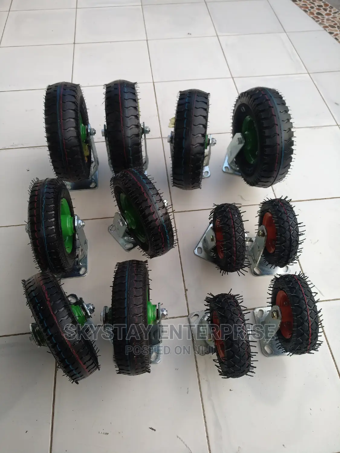Castor Wheels Pneumatic 6 Inch