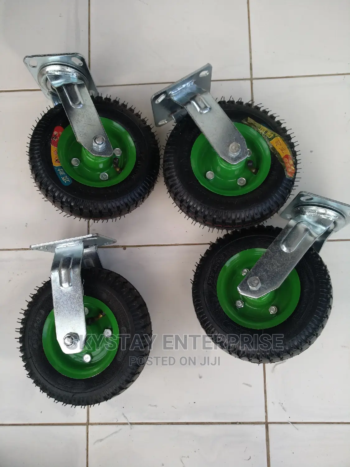 Castor Wheels Pneumatic 8 Inch