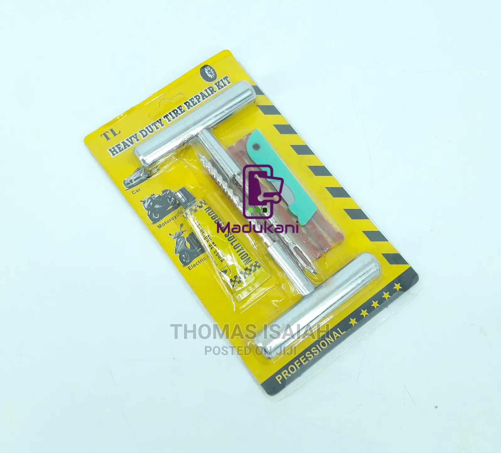 All Metal Heavy Duty Tubeless Puncture Repair Kit
