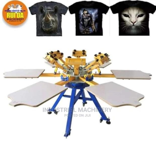 4colour 4stations Screen Printing Machine - main view