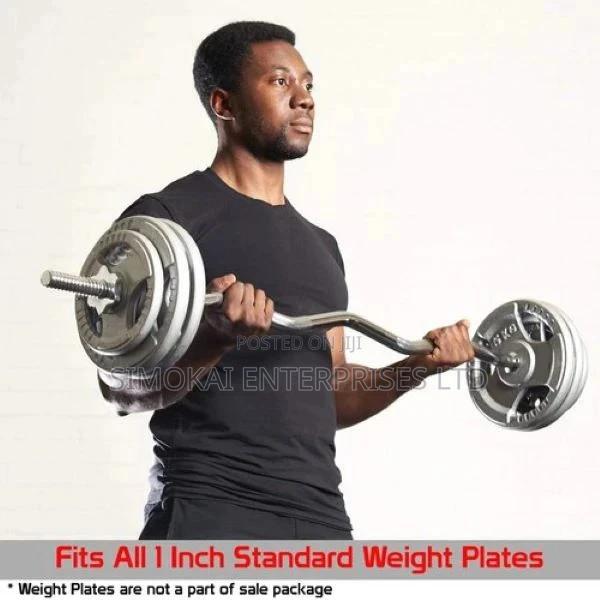 Curled Bar for Weight Lifting