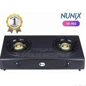 Nunix Black Double Stainless Burner