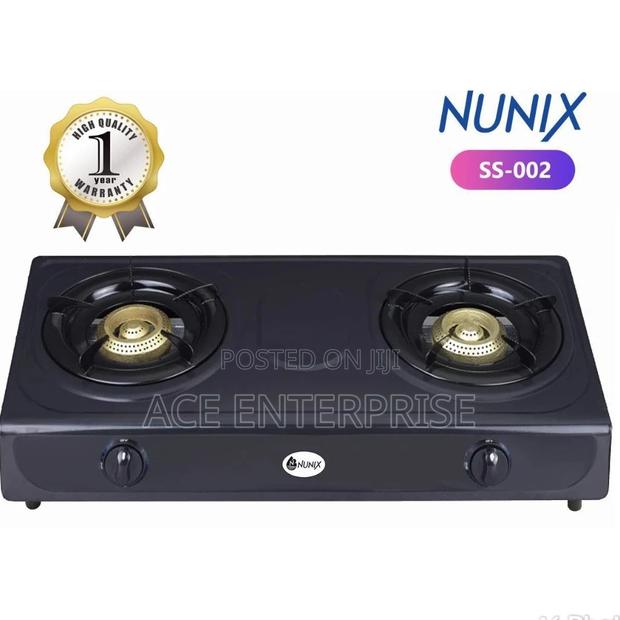 Nunix Black Double Stainless Burner - main view