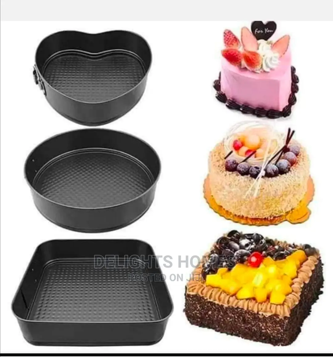 3pcs Set of Baking Tins