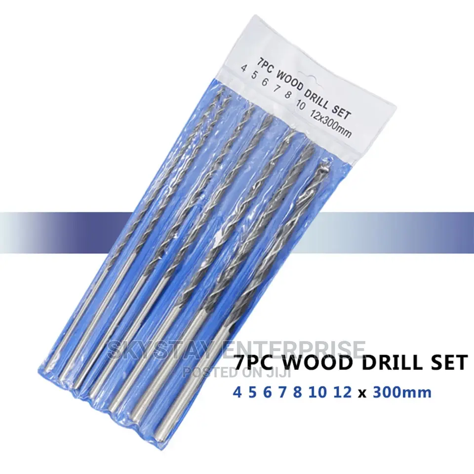 7pcs Wood Drill Bits Extra Long