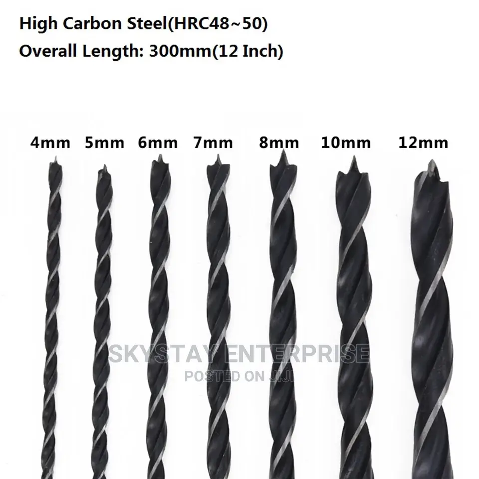 7pcs Wood Drill Bits Extra Long