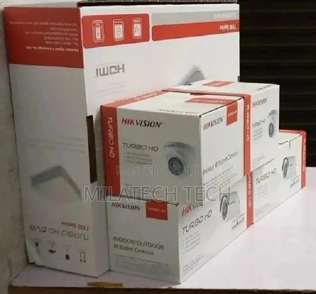 Hikvision 4 Camera Full Sets