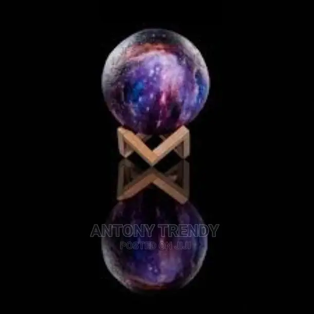 3D Galaxy Moon Lamp LED Touch Night Light Desk Nursery Night