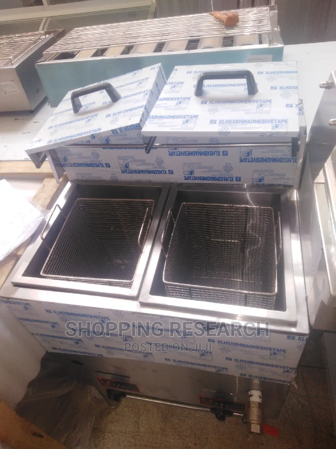Gas Fryer Imported 18+18L Free Standing With Taps-Wholesale