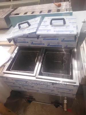Gas Fryer Imported 18+18L Free Standing With Taps-Wholesale