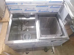 Gas Fryer Imported 18+18L Free Standing With Taps-Wholesale