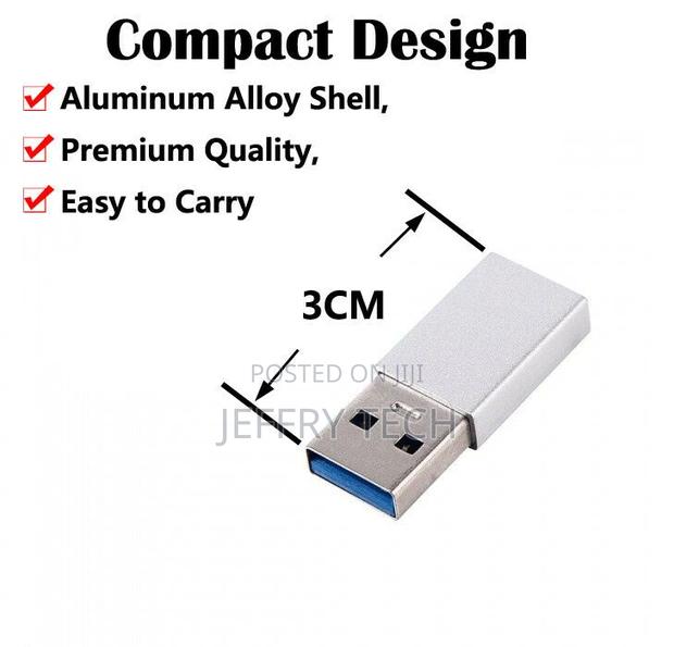 USB 3.1 Type C USB-C Female to USB 3.0 Type-A Male Converter - thumbnail 4
