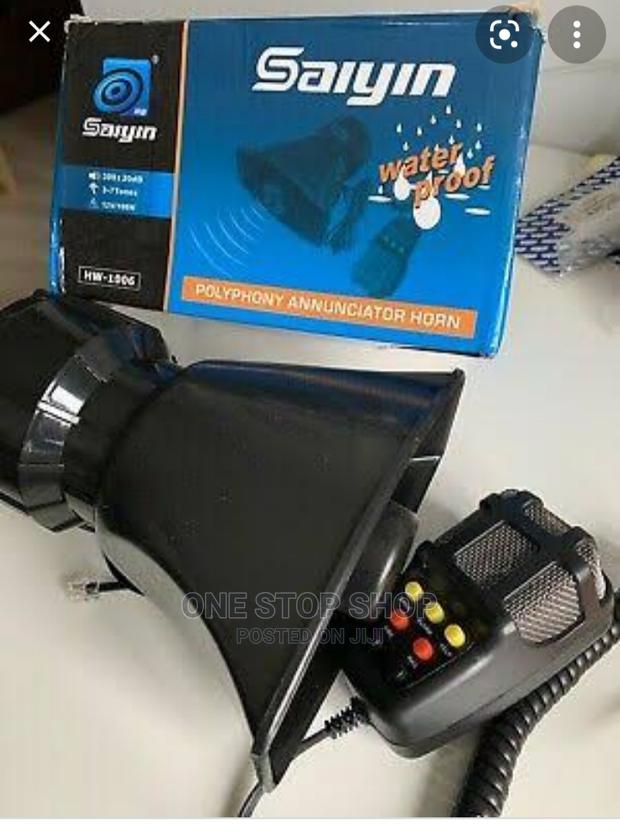 Car Auto 5 Soundtone Loud Vip Horn Siren Police Loud Speaker