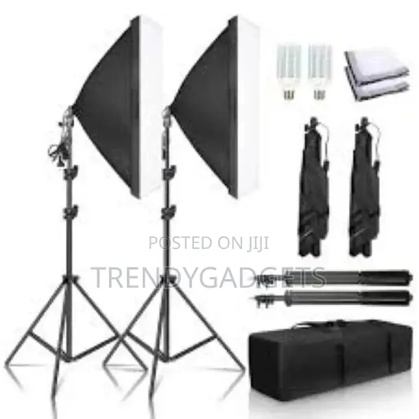 Photo Studio Lighting Softbox 50*70 Photography Kit +4 In1 E