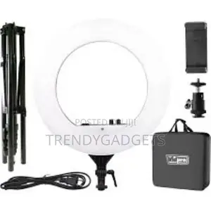 CONVENIENT COLD SHOE: RL 18-Inch LED Ring Light With Stand 5