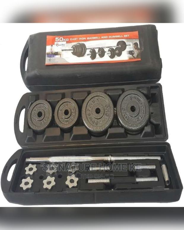 50kg Barbell and Dumbbell Set - main view