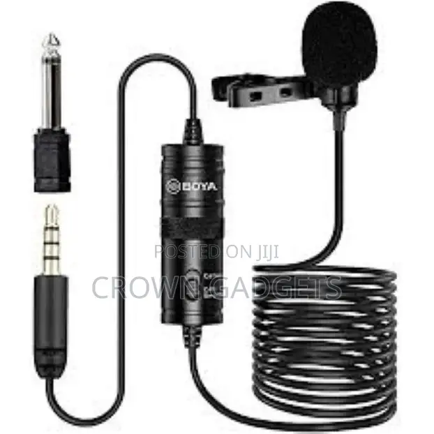 BOYA BY-M1DM Double Tete Lavalier Omnidirectionnel Condensat