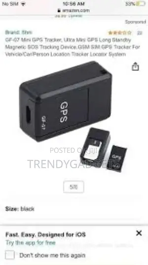 Gf-07 Mini GPS Real Time Car Locator Tracker Gsm/Gprs