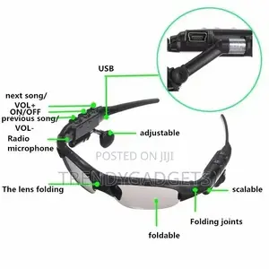 Generic Bluetooth Sunglasses-Black