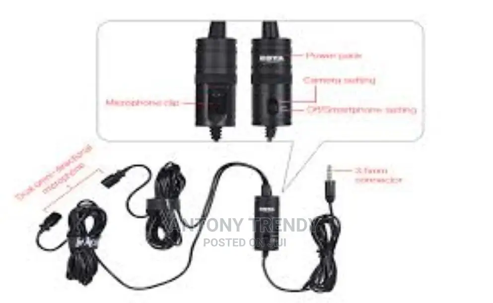 New Version Boya by-M1dm Dual Collar Microphone