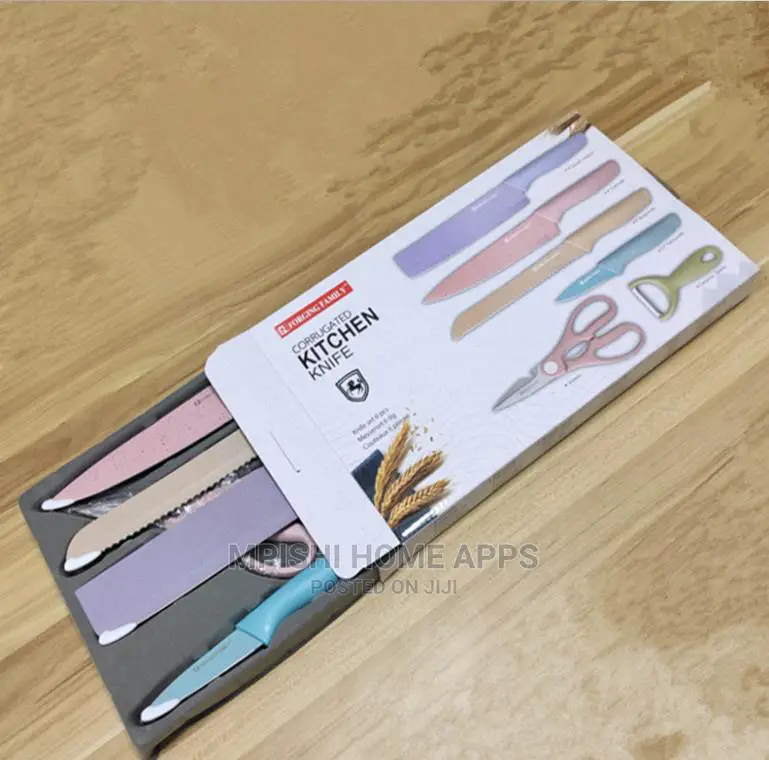 7pcs Knife Sets With Chop Board