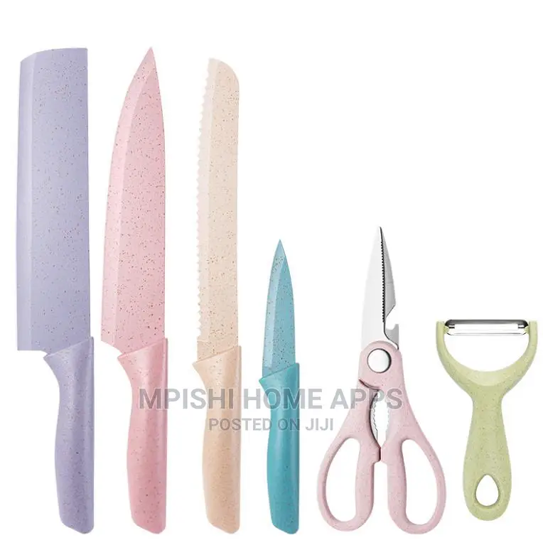 7pcs Knife Sets With Chop Board