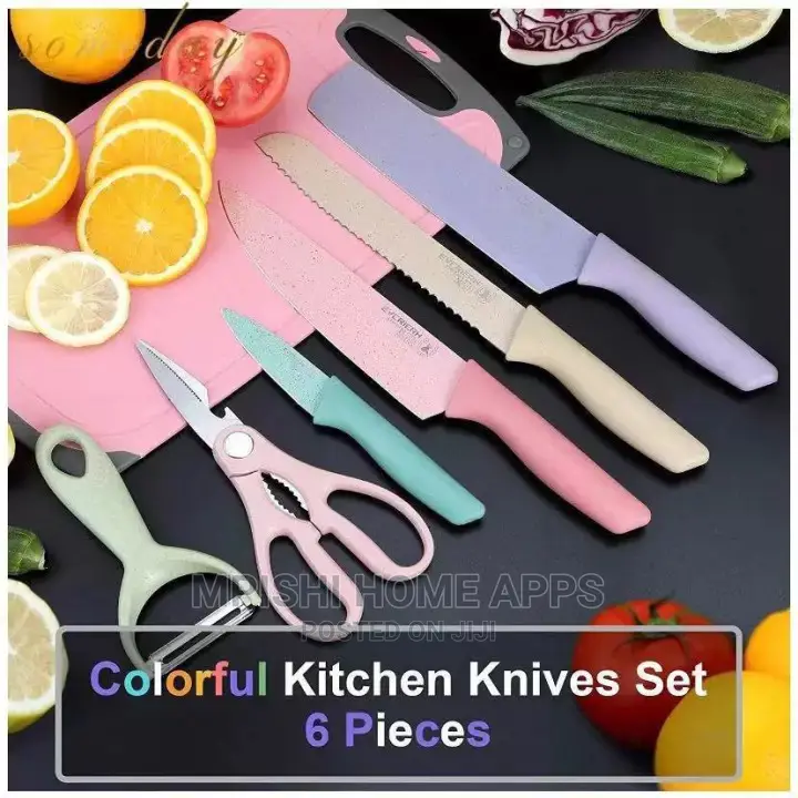 7pcs Knife Sets With Chop Board
