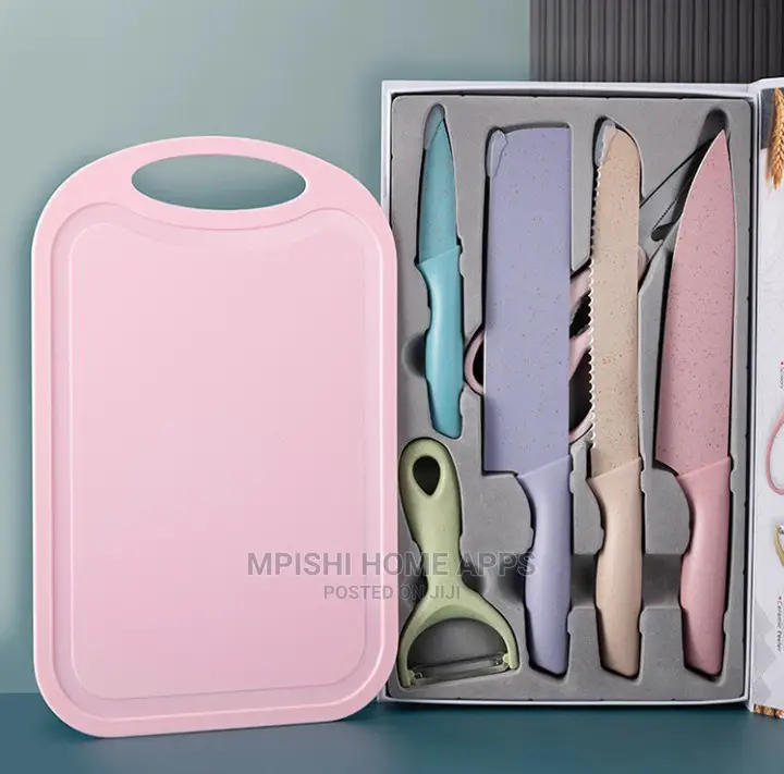 7pcs Knife Sets With Chop Board