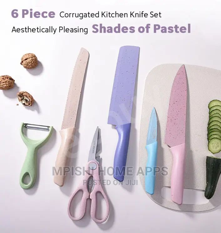 7pcs Knife Sets With Chop Board