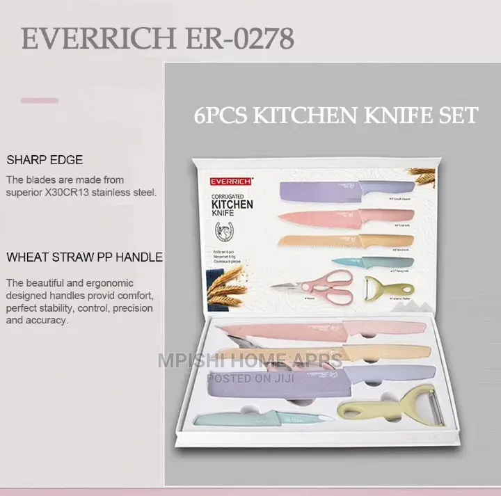 7pcs Knife Sets With Chop Board