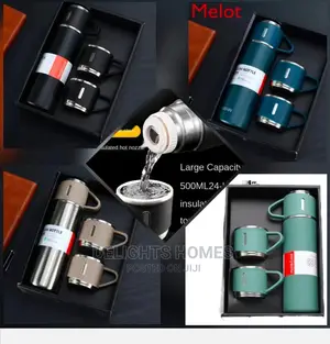 3piece 304 Stainless Steel Vaccum Flask