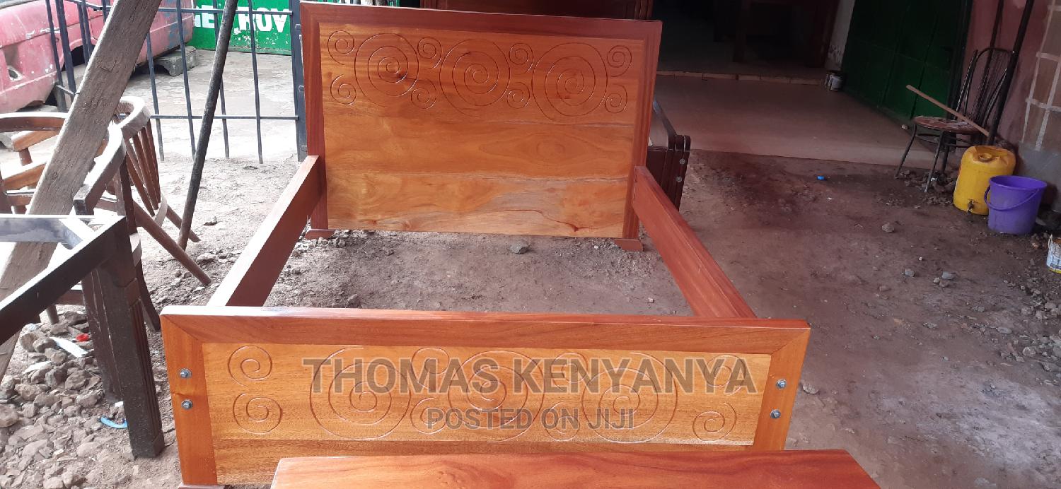 5*6 Mahogany Wood Bed in Karen Furniture, Thomas Kenyanya Nyaata